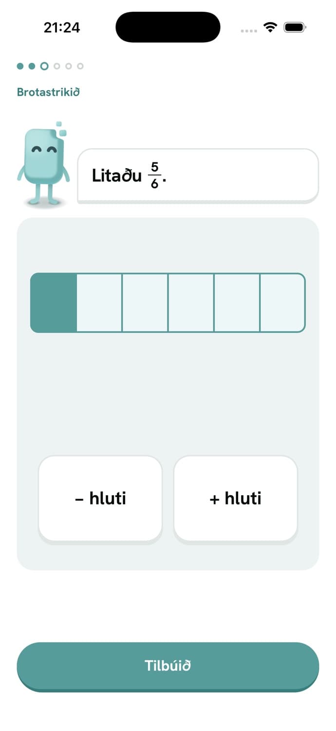 Litaðu fimm sjöttu